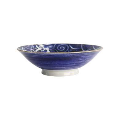 Schale Japonism Carp Blau, Porzellan, Ø 25,2 × 7,7 cm, 1,6 l, Art.-Nr. 17108