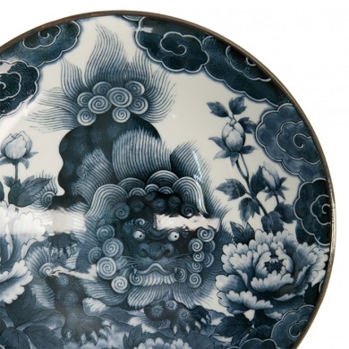TDS, Japonism, Bowl, Darkgrey, Ø 25.2 x 7.7 cm, Lion - Item No: 17120