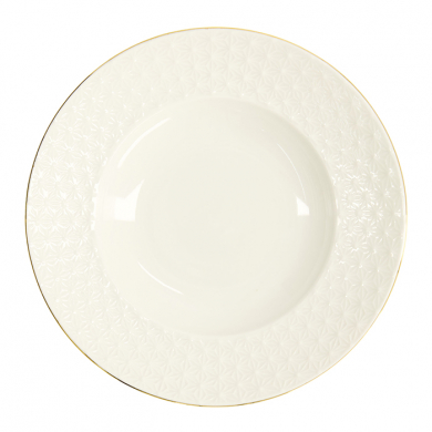 TDS, Pasta Plate, Nippon White, Stars, Ø 25.8 x 5 cm 300 ml - Item No. 17146