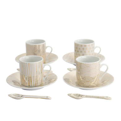 TDS, Espresso Set, Nippon Gold, 12-piece set, Item No. 17154