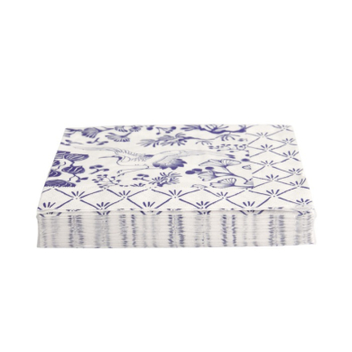 Napkins Flora Japonica Blue/White, 20 pcs., Paper, 33 × 33 cm, Item No. 17278