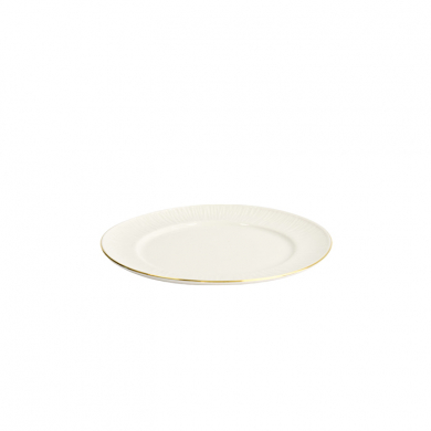 TDS, Plate, Nippon White, Lines, Ø 16 cm - Item No. 17280