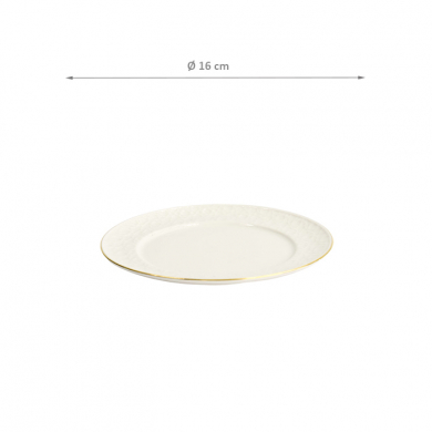 TDS, Plate, Nippon White, Stripes, Ø 16 cm - Item No. 17281