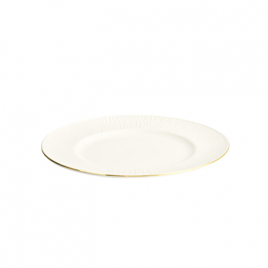 TDS, Plate, Nippon White, Lines, Ø 23 cm - Item No. 17284