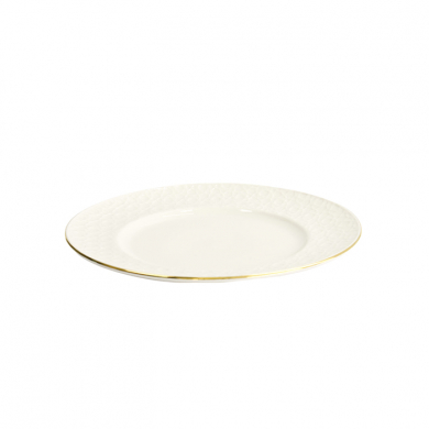 TDS, Plate, Nippon White, Stripes, Ø 23 cm - Item No. 17285