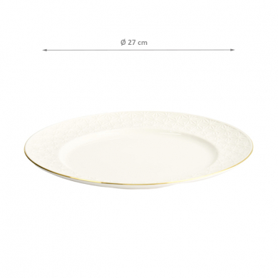 TDS, Plate, Nippon White, Stars, Ø 27 cm - Item No. 17287