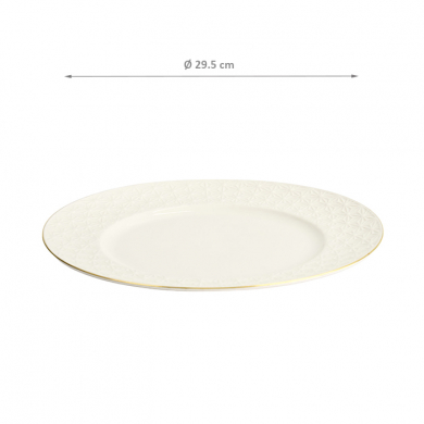 TDS, Plate, Nippon White, Stars, Ø 29.5 cm - Item No. 17291