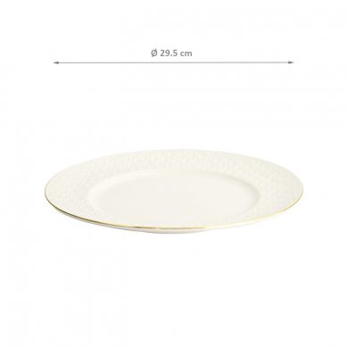 TDS, Plate, Nippon White, Stripes, Ø 29.5 cm - Item No. 17293