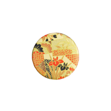 TDS, Tea Container S.S., 7.4x15.5cm, 200gr, Red/Gold Flower, item No.: 17322