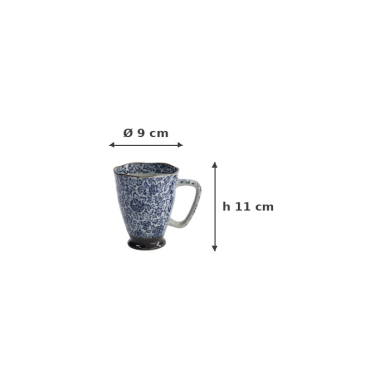 Mug, English Rose, Ø 9 x 11 cm, 400 ml, Item No. 17723