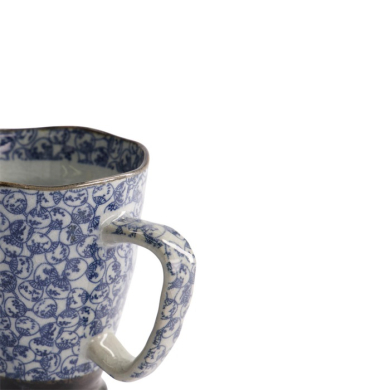 Mug Fan Blue/Grey, Stoneware, Ø 9 × 11 cm, 400 ml, Item No. 17724