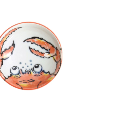 Sauce Bowl Seafood Crab Red, Porcelain, Ø 9.5 × 3 cm, 150 ml, Item No. 17770