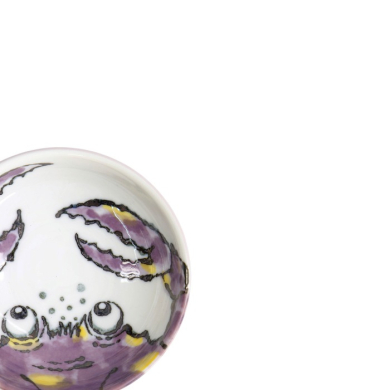 Sauce Bowl Seafood Crab Purple, Porcelain, Ø 9.5 × 3 cm, 150 ml, Item No. 17773