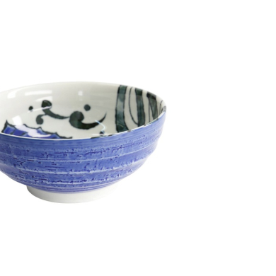 Noodle Bowl Seafood Snapper Blue, Porcelain, Ø 18.5 × 8.2 cm, 1.2 l, Item No. 17792