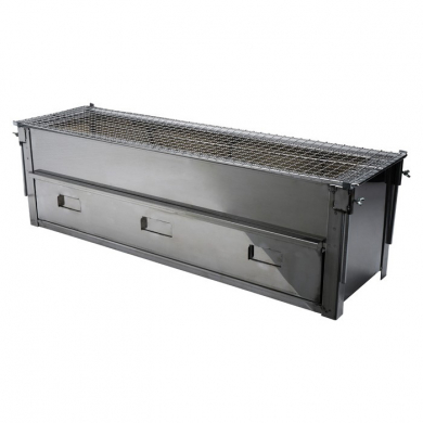 Konro Yakitori-Grill aus Edelstahl mit Netz und Eisenstange bei g-HoReCa (Bild 1 von 6)