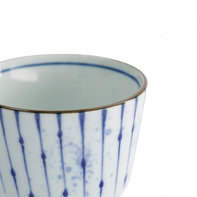 TDS, Straight Cup, Japan Fukizumi, Ø 8.3 x 6.5 cm 180 ml, Blue/White, Item No. 17841