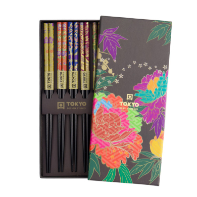 Peony Flower Chopstick Set at g-HoReCa