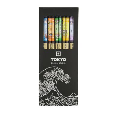 TDS, 5 Paar Essstäbchen, Comic, Kitchenware, 22 cm, Art.-Nr. 17919