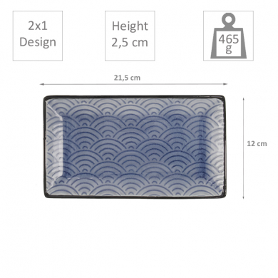 Glassy Blue Sushi Set bei g-HoReCa (Bild 4 von 7)