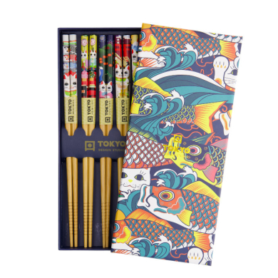 Lucky and Koinobori Chopstick Set at g-HoReCa