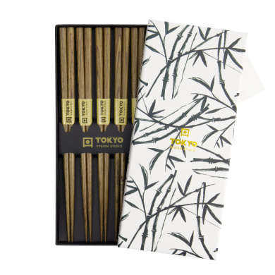 Bamboo White Chopstick Set at g-HoReCa