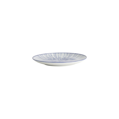 Plate Nippon Blue Lines Blue/White, Porcelain, Ø 16 × 2 cm, Item No. 17952