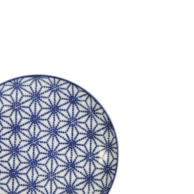 Plate Nippon Blue Stars Blue/White, Porcelain, Ø 16 × 2 cm, Item No. 17972