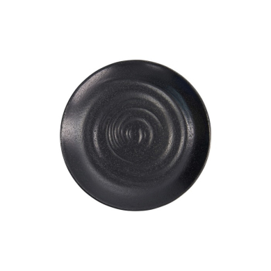 Plate Zen Black, Melamine, Ø 19.5 × 2.8 cm, Item No. 18232