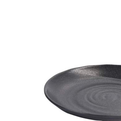Plate Zen Black, Melamine, Ø 19.5 × 2.8 cm, Item No. 18232