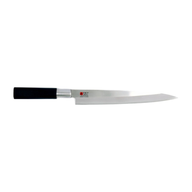Sashimi-Messer (Filetiermesser) Sekiryu, rostfreier Messerstahl, Klinge 21 cm, Griff aus schwarzem ABS-Kunststoff