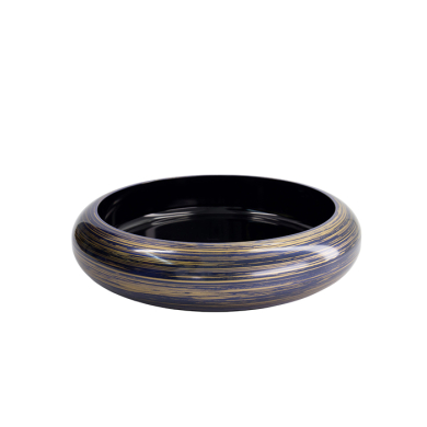TDS, Sushi Oke, Brush, Outer 27.5 x 6.2 cm Inner 22.2 x 4.3 cm, Purple/Gold - Item No. 18310