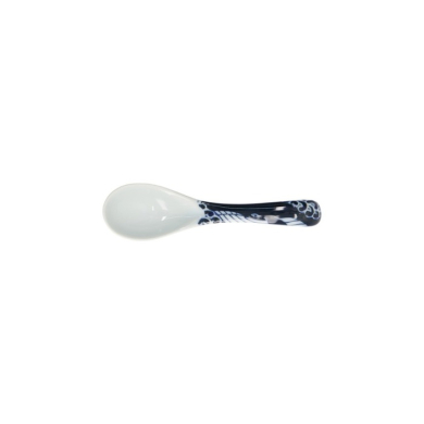 Renge Spoon Kawaii Whale Blue/White, Porcelain, 18 cm, Item No. 18332