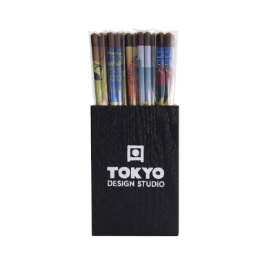 TDS, Chopstick Set, Tensoge Design, 50 pair, 22 cm, Item No. 18350