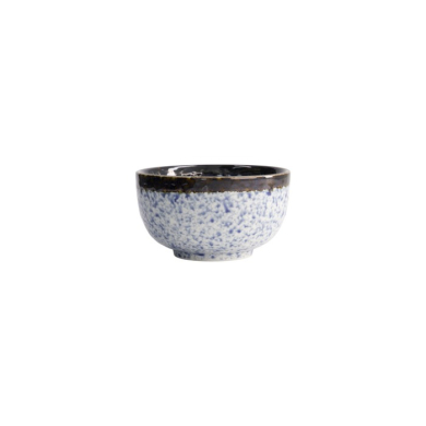 Schale Aisai Seigaiha Blau, Steinzeug, Ø 12,7 × 7 cm, 550 ml, Art.-Nr. 18573