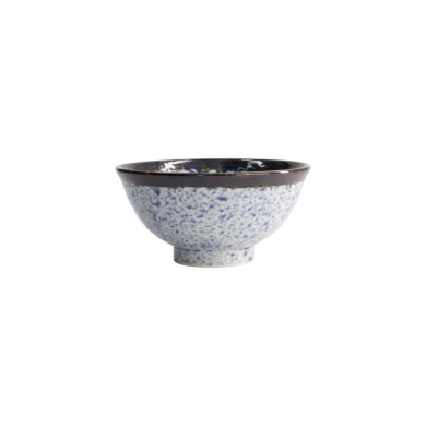 Reisschale Aisai Seigaiha Blau, Steinzeug, Ø 16 × 8 cm, 600 ml, Art.-Nr. 18576