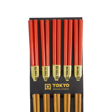 TDS, Chopstick Set, Terracota, 5 pair, Item No. 18645