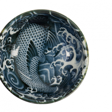 TDS, Japonism, Saucenschale, Dunkelgrau, Ø 8,7 x 3,7 cm, 95 ml, Carp - Art Nr.18695