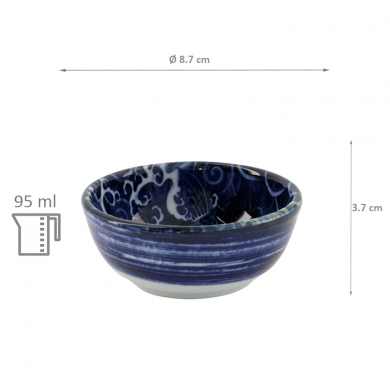 TDS, Japonism, Schale, Blau, Ø 8,7 x 3,7 cm, 95ml, Carp -Art Nr: 18750