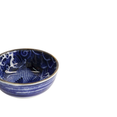 Saucenschale Japonism Carp Blau, Porzellan, Ø 8,7 × 3,7 cm, Art.-Nr. 18750