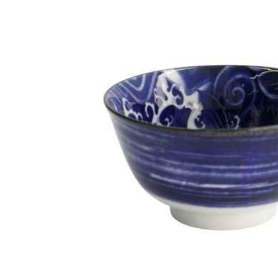 Schale Japonism Carp Blau, Porzellan, Ø 12,7 × 6,8 cm, 350 ml, Art.-Nr. 18754