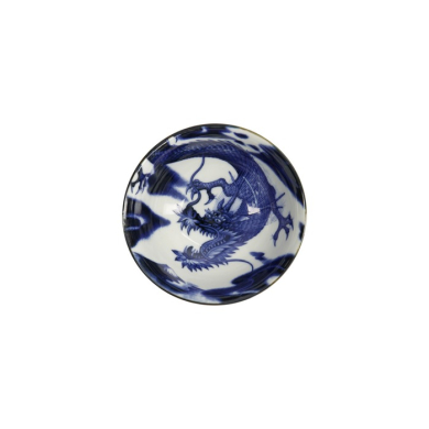 Reisschale Japonism Dragon Blau, Porzellan, Ø 15 × 7 cm, 500 ml, Art.-Nr. 18759