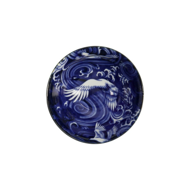 Reisschale Japonism Crane Blau, Porzellan, Ø 18 × 9 cm, 1 l, Art.-Nr. 18761