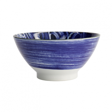 TDS, Japonism, Bowl, Blue, Ø 18 x 9 cm, Crane, Item No: 18761