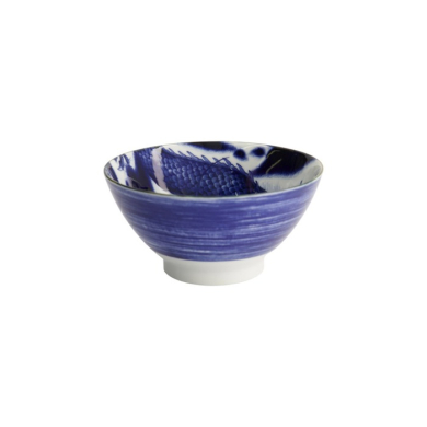 Reisschale Japonism Dragon Blau, Porzellan, Ø 18 × 9 cm, 1 l, Art.-Nr. 18762