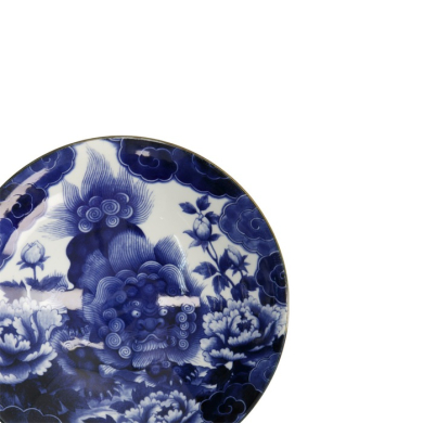 Schale Japonism Lion Blau, Porzellan, Ø 25,2 × 7,7 cm, 1,6 l, Art.-Nr. 18766