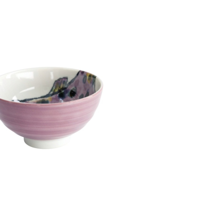 Bowl Seafood Blowfish Fugu Purple, Porcelain, Ø 11.2 × 6.2 cm, 300 ml, Item No. 18882