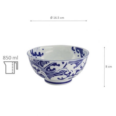 850ml Schale,Shiranami Whitecaps-Schale bei g-HoReCa (Bild 5 von 5)