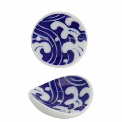 Ø 4.5x4.5x1.5cm Essstäbchenablage,Shiranami Whitecaps-Essstäbchenablage bei g-HoReCa (Bild 1 von 3)