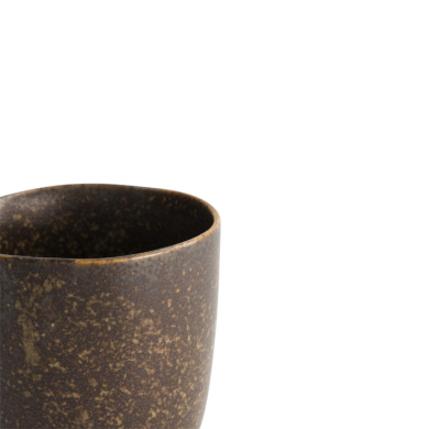 Becher Iga Matte Braun, Steinzeug, Ø 7,5 × 8,8 cm, 200 ml, Art.-Nr. 20327