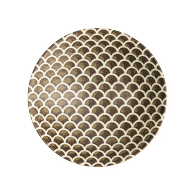 Salatschüssel Iga Matte Mermaid Braun, Steinzeug, Ø 25 × 7,4 cm, 1,4 l, Art.-Nr. 20331